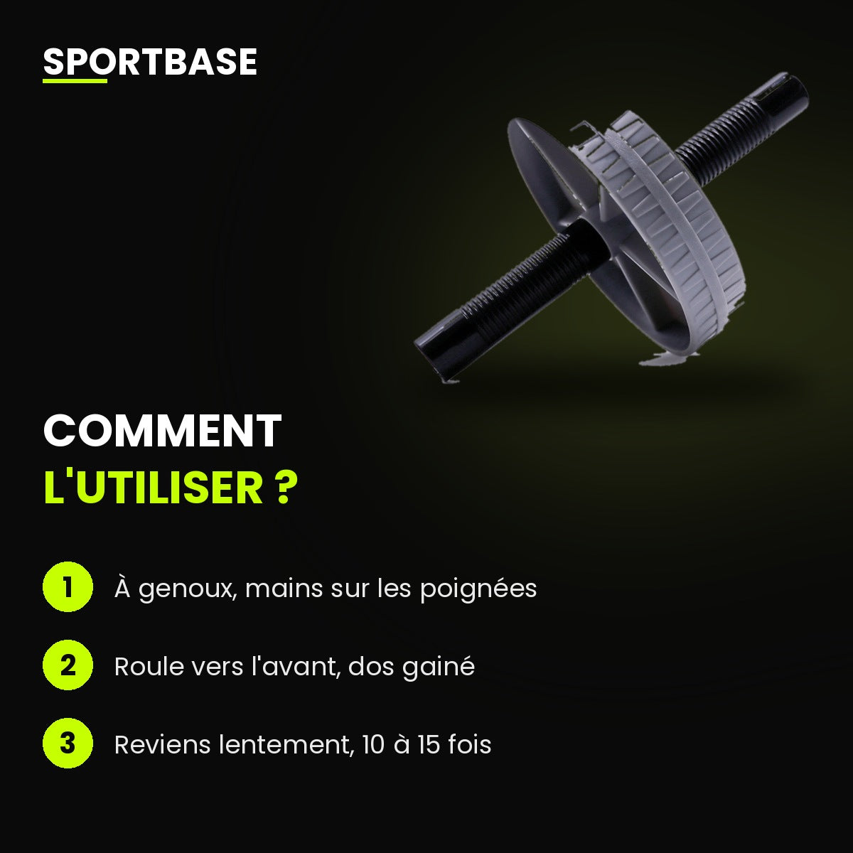 Ab roller silencieux en utilisation au sol