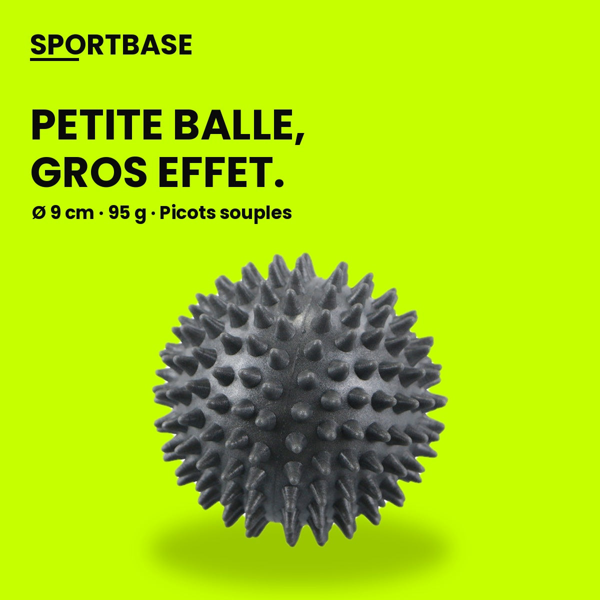 Balle de massage à picots verte