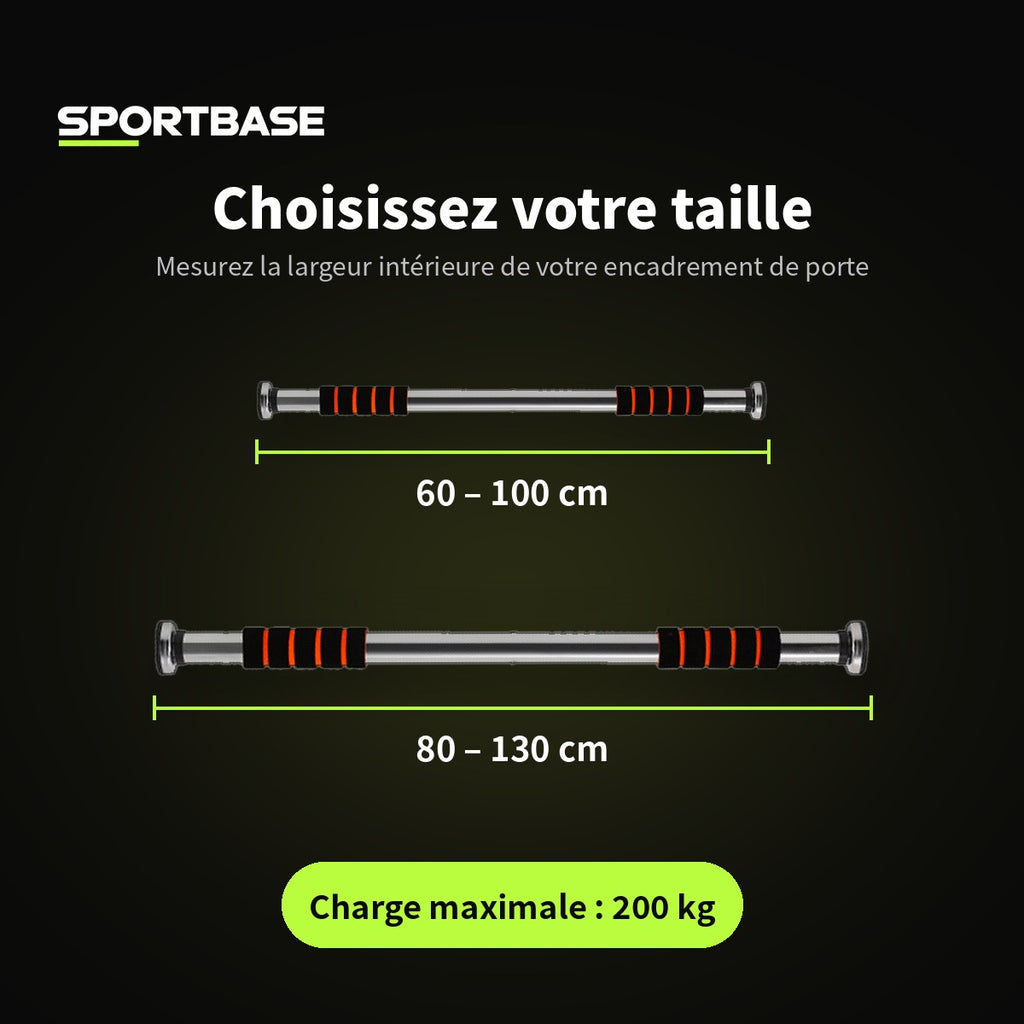 Barre de traction de porte sans perçage, vue complémentaire
