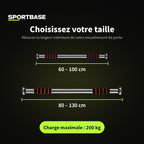 Barre de traction de porte sans perçage, vue complémentaire