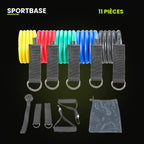 Kit élastiques de musculation 11 pièces Sportbase
