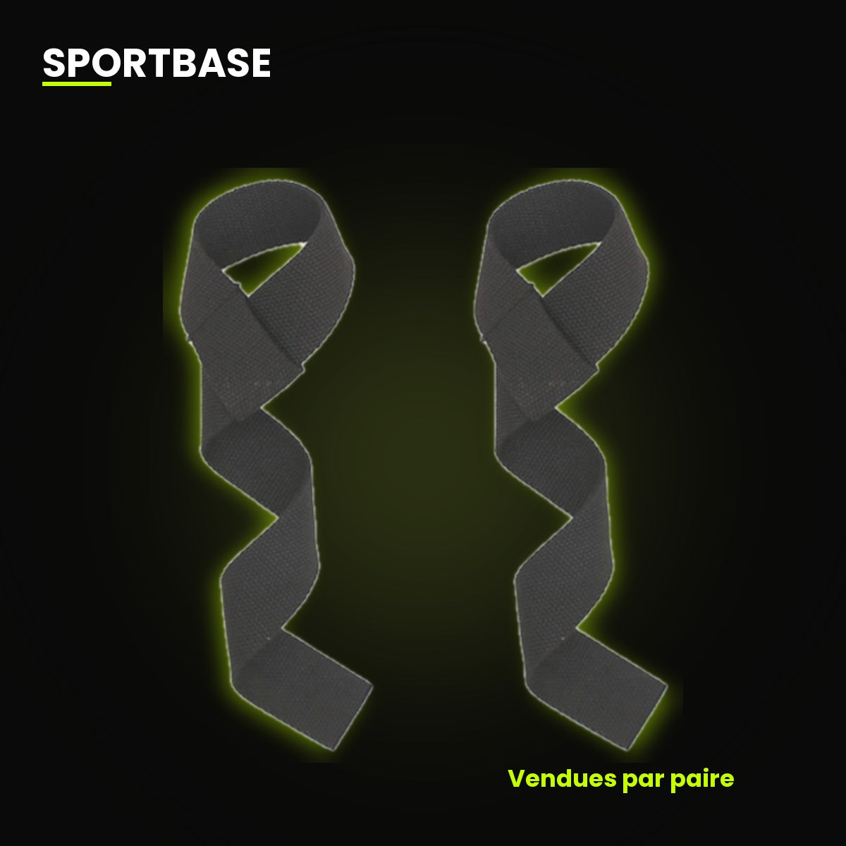 Sangles de tirage musculation Sportbase, la paire