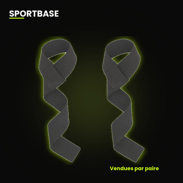 Sangles de tirage musculation Sportbase, la paire
